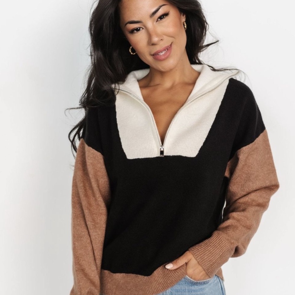 NWOT Baltic Born Sigrid Zip Front Sweater - Never worn